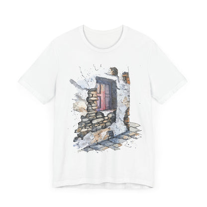 Rusty Window In The Corner | Water-colour T Shirt