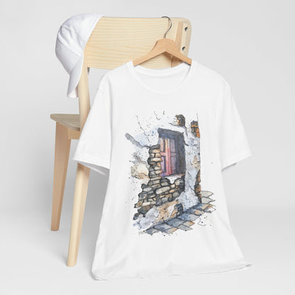 Rusty Window In The Corner | Water-colour T Shirt